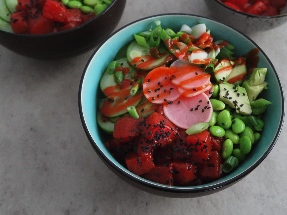 vegan-tuna-poke-bowl