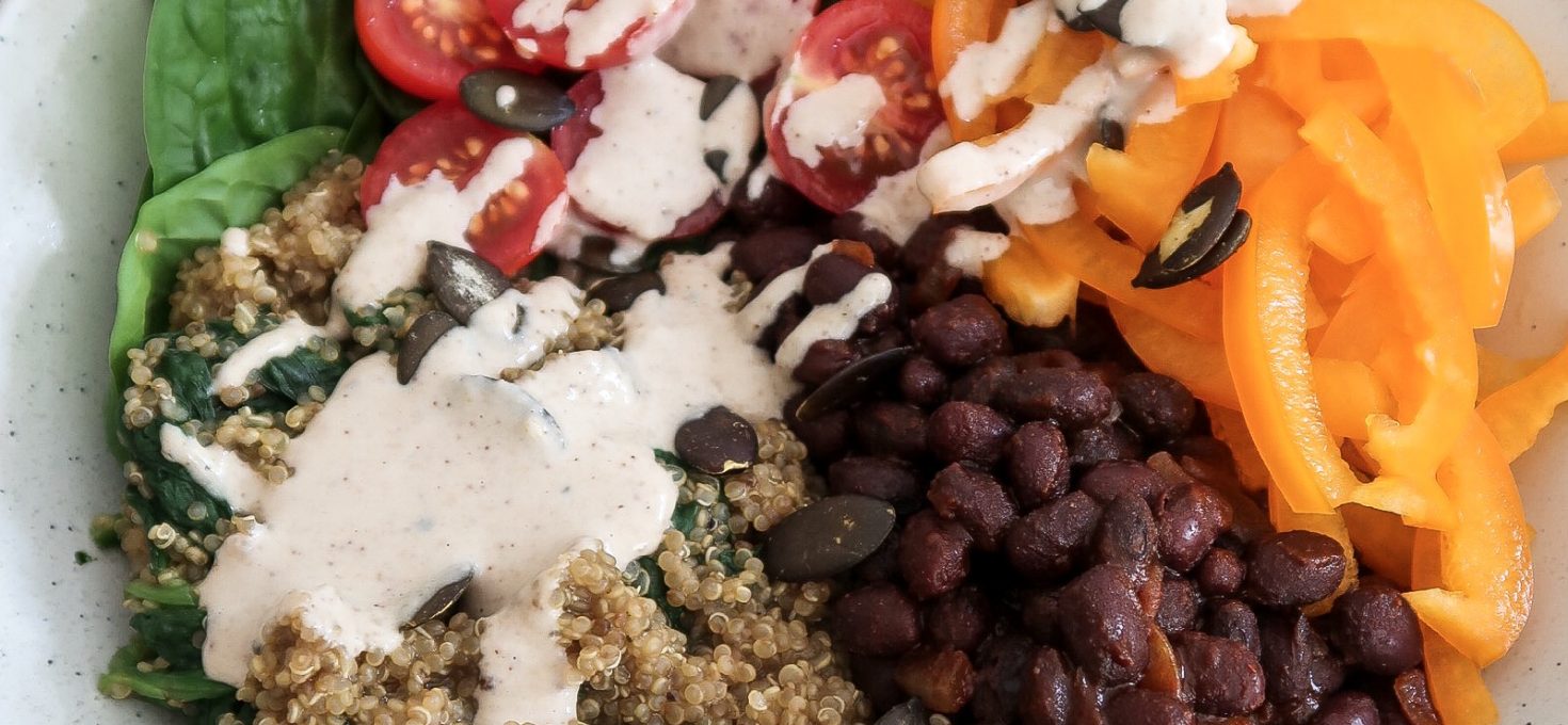 Quinoa and Black Bean Buddha Bowl (IronRich) Sarahs Vegan Guide