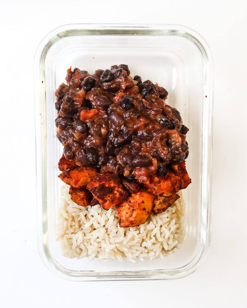 Vegan Meal Prep with Black Beans & Rice - A Virtual Vegan