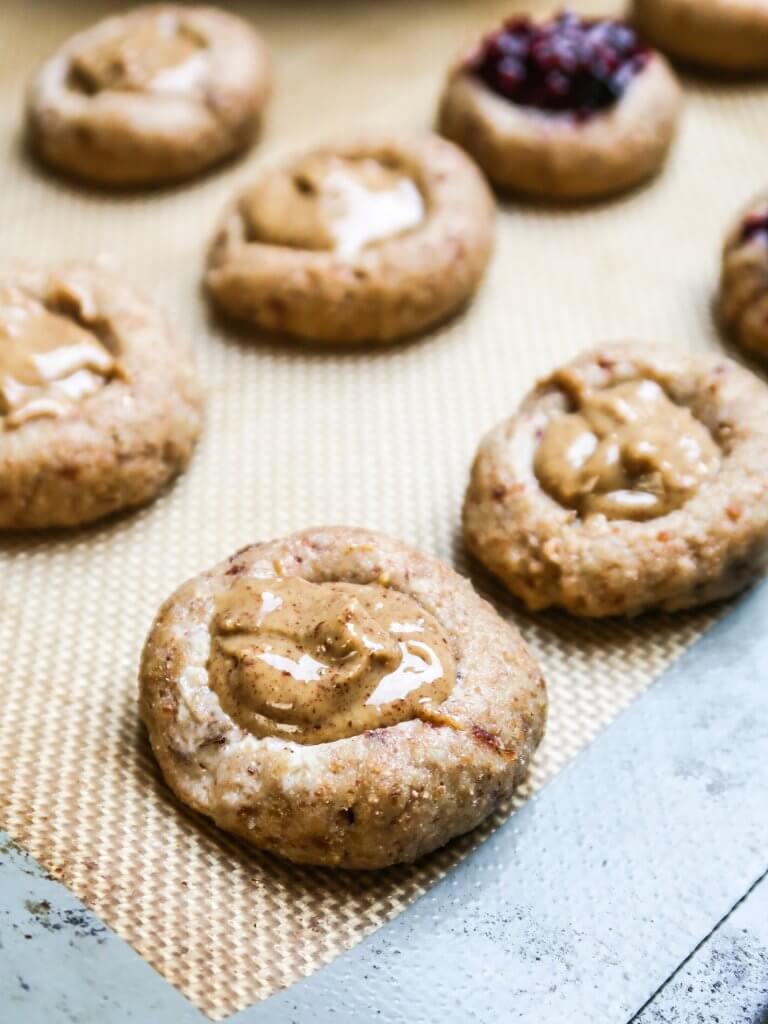 healthy-vegan-thumbprint-cookies-peanut-butter