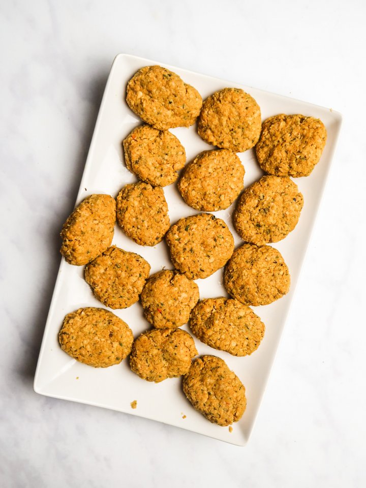 Easy Baked Vegan Chicken Nuggets (oilfree, no tofu)
